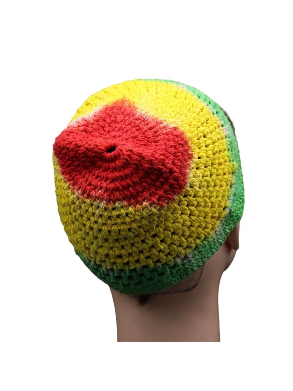 Kufi Prayer Woven Hat Rasta Colors Handmade Artisan Tie Dye Gift Brand New NWT